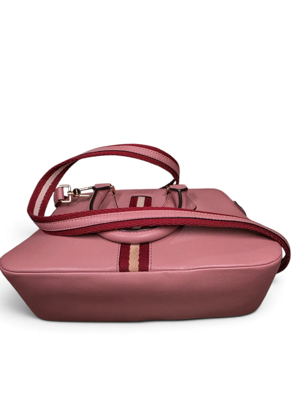 Bally Dusty Rose Leather Dainty Trainspotting 2-Way Swiss Lux (Retail $950)